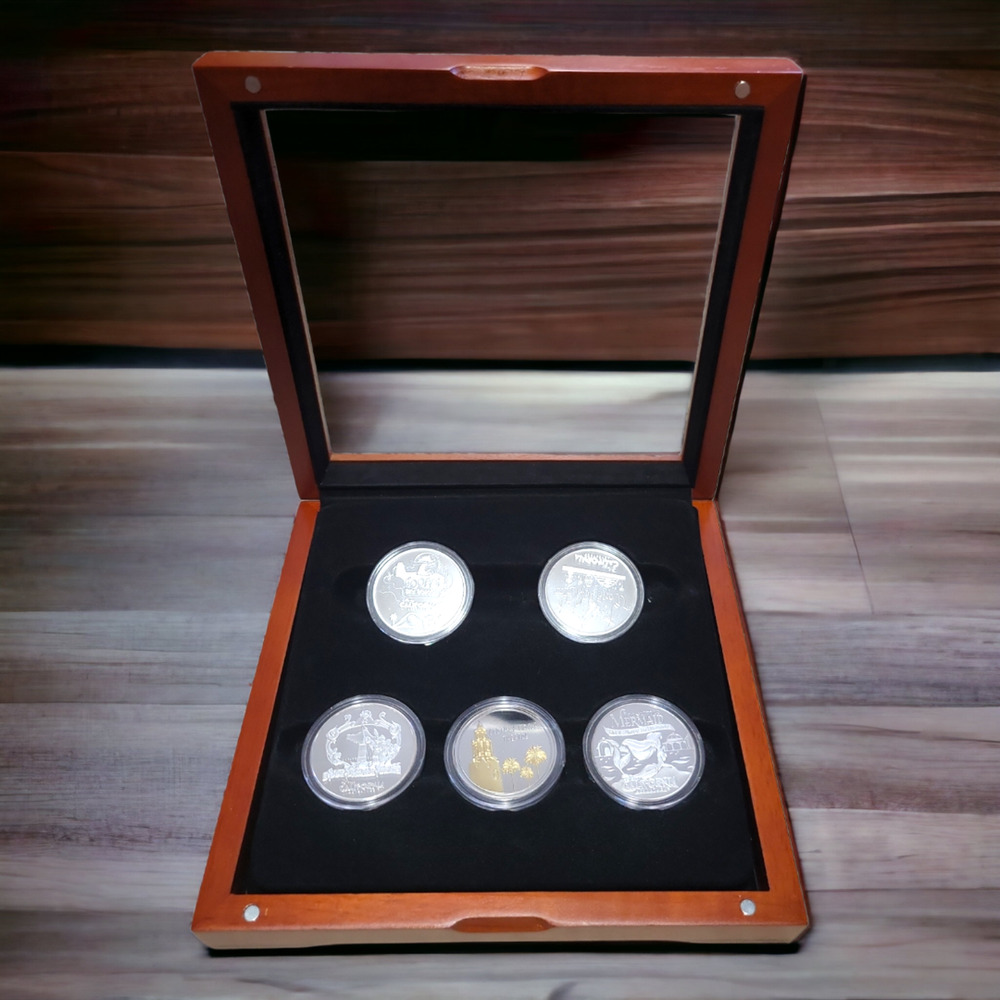 1st Disneyland Annual Passholder Commemorative Collection Silver Medallions 2010